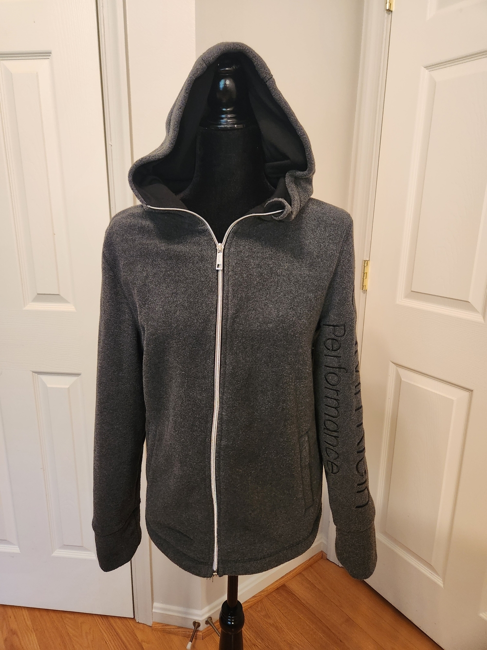 Calvin Klein Performance Women's Full-Zip Fleece Hoodie. SZ M